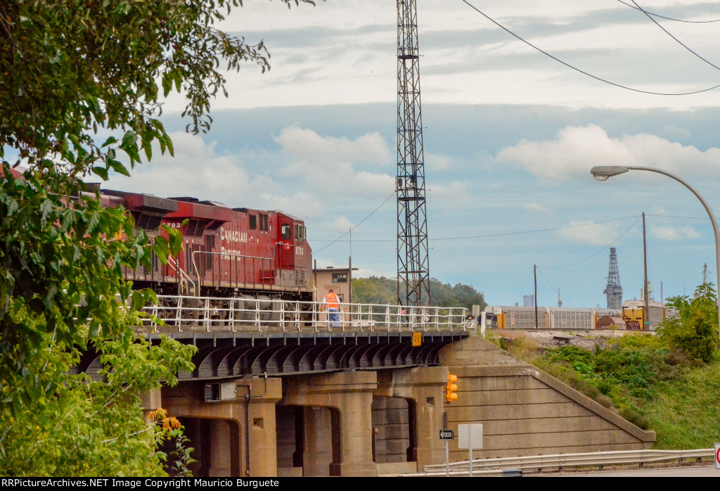 CP ES44AC Locomotive awaiting orders